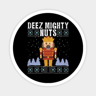 Deez Mighty Nuts Nutcracker Christmas Funny Retro Magnet